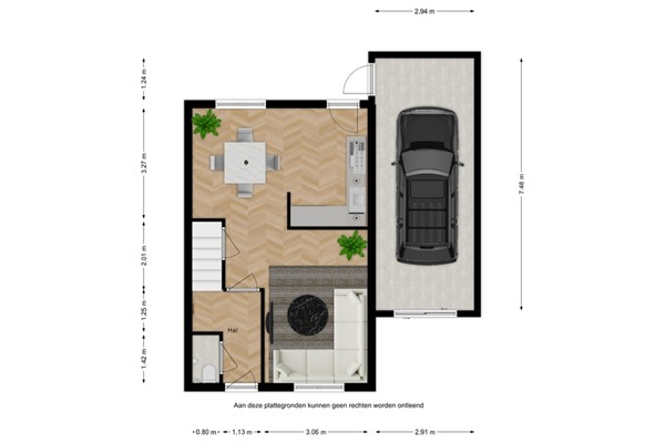 Floorplan - Clivialaan 25, 4542 CJ Hoek